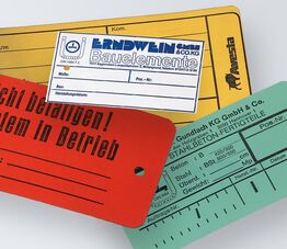 Kunststoffschilder von Gladtfeld, bedruckte Typenschilder